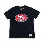 Mitchell & Ness NFL Team Logo Tee San Francisco 49ers - Suurus M (BMTRINTL1053-SF4BLCK T-s&auml;rgid)