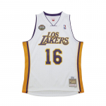 Mitchell & Ness NBA White Swingman Jersey Los Angeles Lakers 2008-09 Pau Gasol - Suurus M (SMJY7554-LAL08PGAWHIT T-s&auml;rgid)