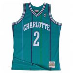 Mitchell & Ness NBA Swingman Jerseys Charlotte Hornets - Suurus Larry Johnson #2 - Suurus M (SMJYGS18147-CHOTEAL9 T-s&auml;rgid)