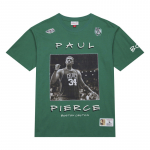 Mitchell & Ness NBA Heavyweight Premium Player Tee Vintage Logo Boston Celtics Paul Pierce - Suurus M (TCRW6611-BCEYYPPIKYGN T-s&auml;rgid)