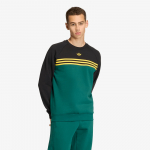 adidas Chest Stripes Crewneck Sweatshirt Collegiate Green - Suurus M (KE3310 Džemprid)