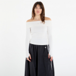 adidas Off-Shoulder Long Sleeve Long-Sleeve Top Cloud White - Suurus M (KC8869 T-s&auml;rgid)