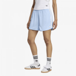 adidas Originals Satin Shorts Ruffle 3-Stripes Clear Sky/ Grey Three - Suurus M (KC8817 L&uuml;hikesed p&uuml;ksid)