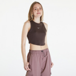 Nike Sportswear Essentials Women's Ribbed Cropped Tank Baroque Brown/ Sail - Suurus M (FB8279-237 T-s&auml;rgid)
