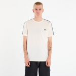 FRED PERRY Contrast Tape Ringer T-Shirt UNISEX Ecru/ Navy - Suurus M (M4613 729 T-s&auml;rgid)