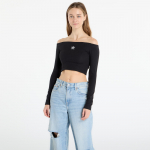 adidas Essentials Rib Off Shoulder Long-Sleeve Top T-Shirt Black - Suurus M (KE3150 T-s&auml;rgid)