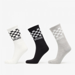 Vans Classic Check Crew 3-Pack White/ Black/ Grey - Suurus M (VN000QBUY281 Sokid)