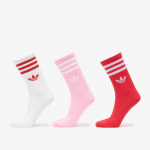 adidas 3-Stripes Crew Socks 3 Pairs True Pink/ Active Pink/ White - Suurus M (KT1693 Sokid)