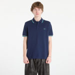FRED PERRY Twin Tipped Fred Perry Shirt Tnsbl/ Snow White/ Dpmt - Suurus M (M3600 86A T-s&auml;rgid)