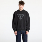 GUESS Originals Eco Vintage Triangle Crewneck Sweatshirt Jet Black Multi - Suurus M (M5GQ35K68I4-JTMU Džemprid)