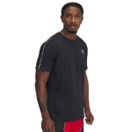 Under Armour Icon HWT Tee Taping Black/ White - Suurus M (1390300-001 T-s&auml;rgid)