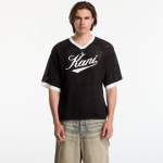Karl Kani Cursive Varsity Crochet Boxy T-Shirt Black - Suurus M (PD00013975 T-s&auml;rgid)