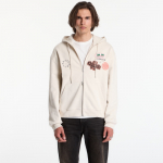 AllSaints Patcher Zip Through Sweatshirt Dusk White - Suurus M (M014NE Dusk White Džemprid)