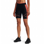 Under Armour Project Rock HeatGear Bike Short Black/ Electric Tangerine - Suurus M (1366005-002 L&uuml;hikesed p&uuml;ksid)