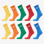 adidas Trefoil Crew Socks 10-Pack Blue/ Green/ Better Scarlet - Suurus M (KS9809 Sokid)