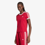 adidas Pinstripe Short Sleeve Slim Tee Team Victory Red/ White/ Team Victory Red - Suurus M (KS9993 T-s&auml;rgid)