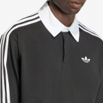 adidas x Oasis 3-Stripes Rugby Longsleeve Polo Black - Suurus M (KE3576 T-s&auml;rgid)