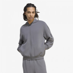 adidas Soft Lux Full-Zip Hoodie Grey Five - Suurus M (KU8005 Džemprid)