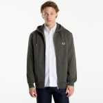 FRED PERRY Hooded Zip Through Sweatshirt Field Green - Suurus M (J7536 U98 Džemprid)