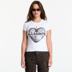AllSaints Reflect Stevie Tee Optic White - Suurus M (W024JF OPTIC WHITE T-s&auml;rgid)