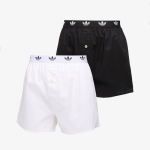 Bokserki adidas Woven Boxer 2-Pack Black/ White - Suurus M (4AR007-011 L&uuml;hikesed p&uuml;ksid)