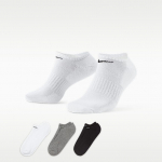Nike Everyday CushionedTraining No-Show kojinės (3 poros) - Suurus S (SX7673-964 Sokid)