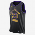 Nike Dri-FIT NBA Swingman Jersey LeBron James Los Angeles Lakers 2023/24 City Edition - Suurus S (DX8506-012 T-s&auml;rgid)