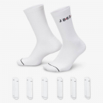 Jordan Everyday Crew Dri-Fit Kojinės (6 Poros) - Suurus S (FZ2051-100 Sokid)
