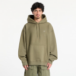 Nike Solo Swoosh Men's Pullover Hoodie Medium Olive/ Medium Olive/ White - Suurus S (HV1082-222 Džemprid)