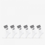adidas 3-Stripes Crew Socks 6 Pairs White - Suurus S (JV7410 Sokid)