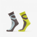 On Liquid Logo Sock High 2-Pack Lime/ Eclipse - Suurus S (2UF10133363 Sokid)