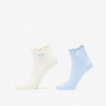 adidas Ruffle Quarter Socks Crystal Sky/ Off White - Suurus S (KD8368 Sokid)