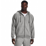Under Armour Rival Fleece Fz Hoodie Castlerock Light Heather - Suurus S (1379767-025 Džemprid)