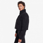 Urban Classics Ladies Boxy Sherpa Puffer Jacket Black - Suurus S (TB2447-00007 Joped)