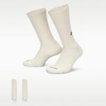 Nike Everyday Cushioned Crew Socks 2-Pack Sail/ Black - Suurus S (FZ3073-133 Sokid)