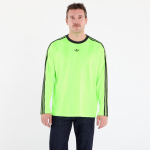 adidas Jacquard Jersey Long Sleeve Tee Neon Green/ Black - Suurus S (JW5964 T-s&auml;rgid)