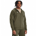 Under Armour Rival Fleece Fz Hoodie Marine Od Green - Suurus S (1379767-390 Džemprid)