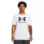 Under Armour Sportstyle Logo Update Ss White 100 - Suurus S (1382911-100 T-s&auml;rgid)