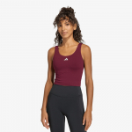 adidas 3 Stripes Studio All Me Light Support Tank Top Maroon - Suurus S (HZ0875 T-s&auml;rgid)