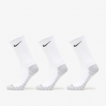 Nike Everyday Max Cushioned Training Crew Socks 3-Pack White/ Wolf Grey/ Black - Suurus S (SX5547-100 Sokid)