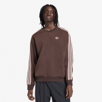 adidas Adicolor 3-Stripes Oversized Crewneck Aurora Coffee/ Sandy Pink - Suurus S (KQ9642 Džemprid)