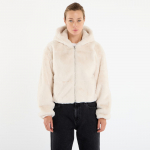 Urban Classics Ladies Full Zip Faux Fur Hoodie White Sand - Suurus S (TB7934-02903 Džemprid)