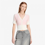 adidas V-Neck Shirt With Buttons Sandy Pink - Suurus S (KW4541 T-s&auml;rgid)