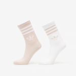 adidas 3-Stripes Glitter Crew Socks 2 Pairs Blush Pink/ White - Suurus S (KD0966 Sokid)