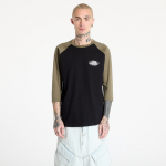 Horsefeathers Dynamo Raglan T-Shirt Black/ Burnt Olive - Suurus S (SM1380B T-s&auml;rgid)