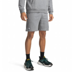 Under Armour Rival Fleece Shorts Castlerock Light Heather/ White - Suurus S (1379779-025 L&uuml;hikesed p&uuml;ksid)