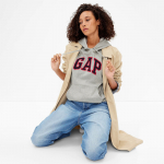 GAP Logo Pullover Hoodie Light Heather Grey - Suurus S (463506-06 Džemprid)