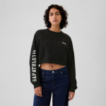 GAP Crop Sweatshirt True Black - Suurus S (498952-02 Džemprid)