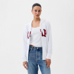 GAP Fullzip Logo Hoodie Optic White V6 - Suurus S (870536-04 Džemprid)
