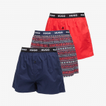 Bokserki Hugo Boss Woven Boxer 3-Pack Multicolor - Suurus S (50532565-963 L&uuml;hikesed p&uuml;ksid)
